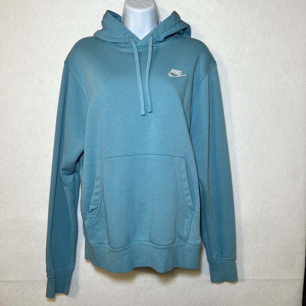 Nike Sportswear Essential Fleece Athleisure Activewear Hoodie Blue Women S
